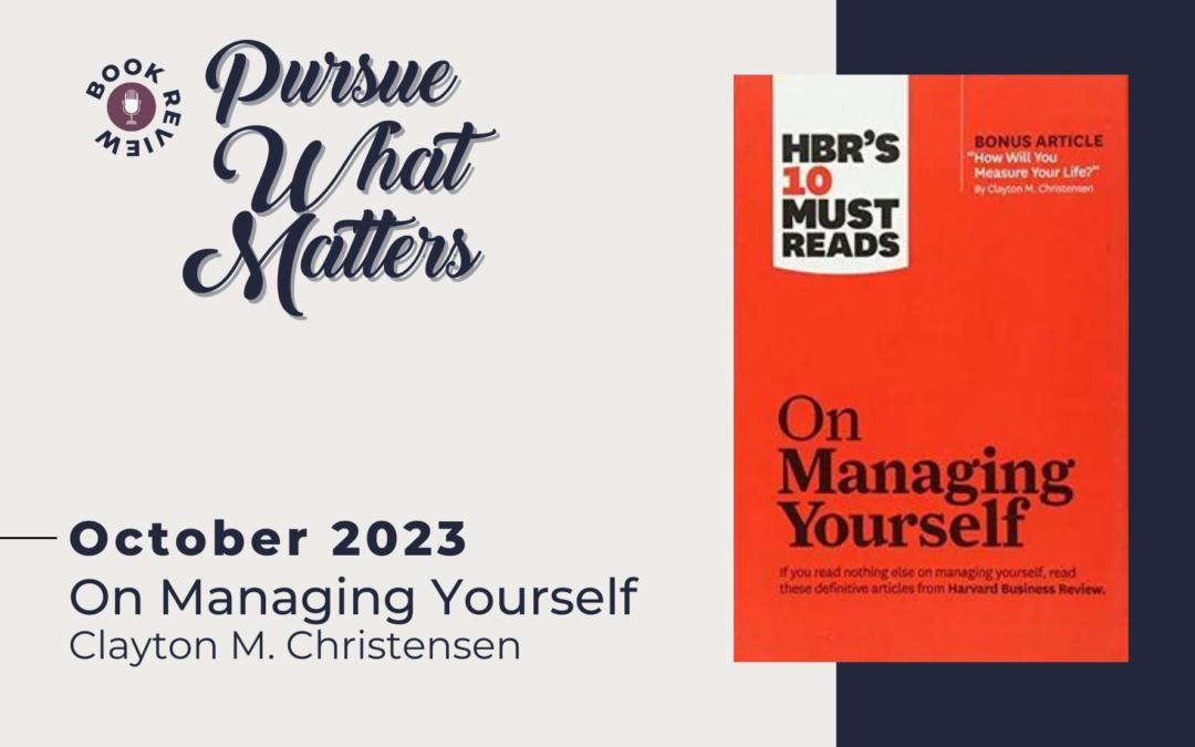 Book Review: On Managing Yourself